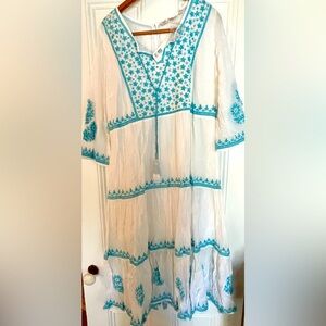 Soft Surrounding NWT Embroidered Midi Dress